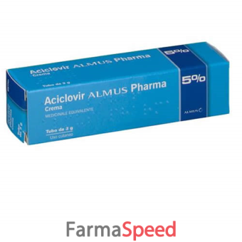 aciclovir alm - 5% crema 1 tubo da 3 g 