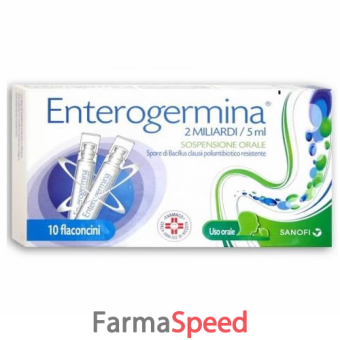enterogermina - 2 miliardi/5 ml sospensione orale 10 flaconcini 5 ml 