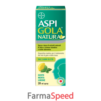 aspi gola natura spray menta/limone 20 ml