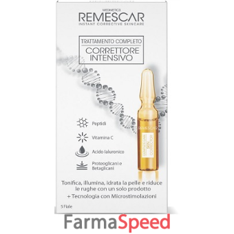 remescar trattamento completo correttore intensivo 5 fiale x 2 ml