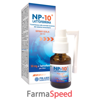 np 10 lattoferrina spray gola 30 ml