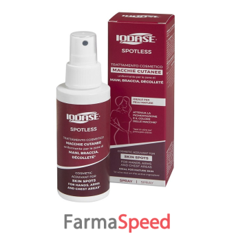 iodase spotless trattamento age spots mani braccia decollete spray 100 ml