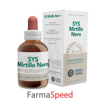 sys mirtillo nero gocce 50 ml