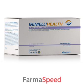 gemellihealth cardio balance 20 buste da 25 g