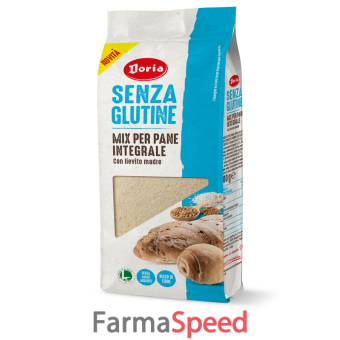 doria mix per pane integrale 500 g preparato per pane integrale