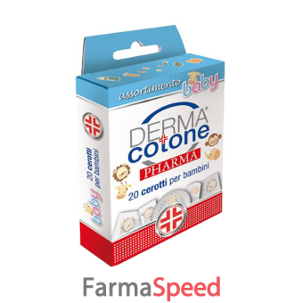 dermacotonepharma cerotto bambini assortiti 20 pezzi