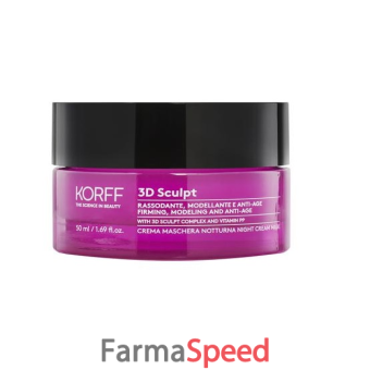 korff 3d sculpt maschera notte 50 ml