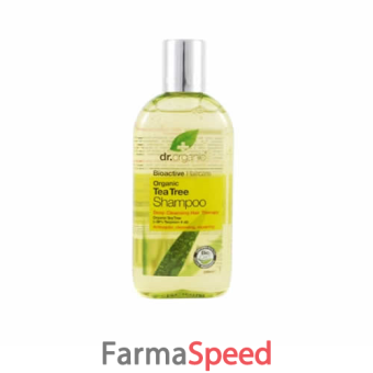 dr organic tea tree shampoo 265 ml
