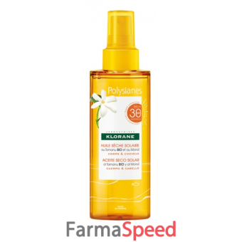 klorane olio secco solare spf 30 corpo/capelli 200ml