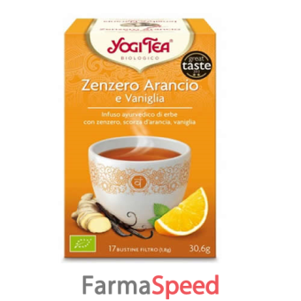 yogi tea zenzero arancia vaniglia bio 31 g