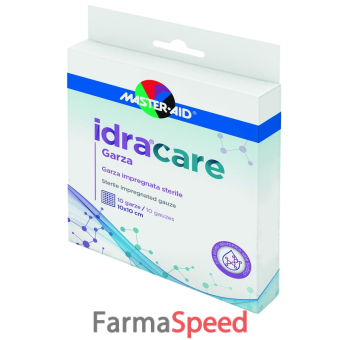 master-aid idracare garza impregnata 10x10 cm 10 pezzi