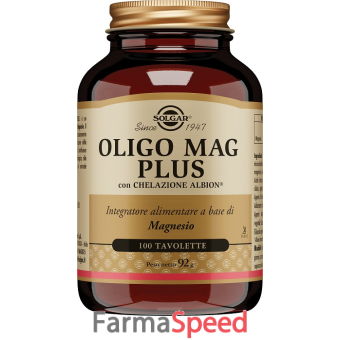 oligo mag plus solgar 100 tavolette