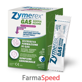 zymerex gas doppia azione con s + e complex 20 bustine monodose da 2 g