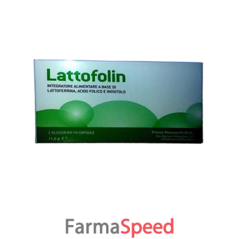 lattofolin 20 capsule 56o mg a base di lattoferrina inositolo acido folico