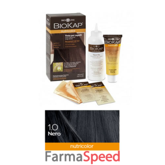 biokap nutricolor 1,0 nero tinta tubo + flacone