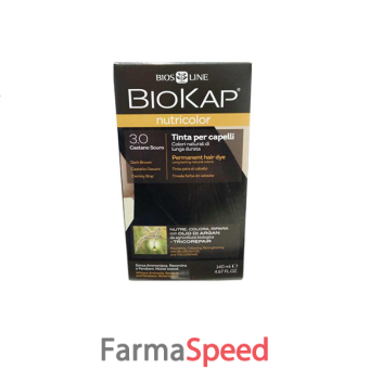 biokap nutricolor 3,0 new castano scuro tinta tubo + flacone