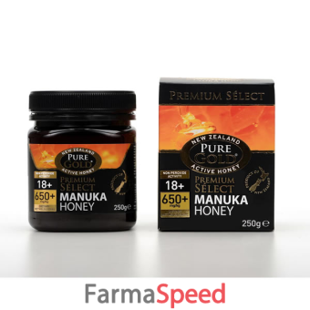 pure gold manuka honey miele manuka mgo 650+ npa 18+ 250 g
