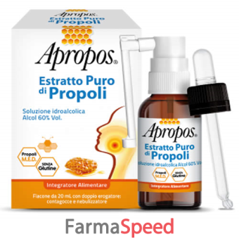 apropos estratto puro di propoli spray+ contagocce 20 ml