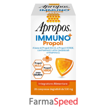 apropos immuno+ propoli 20 compresse deglutibili