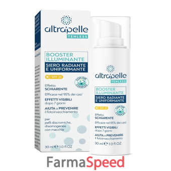 altrapelle tenless booster illuminante siero radiante uniformante 30 ml