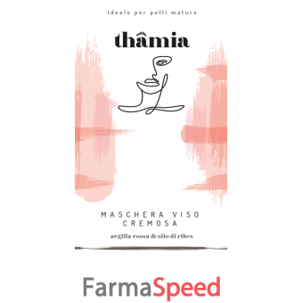 thamia maschera viso cremosa argilla rossa & olio ribes 100 ml