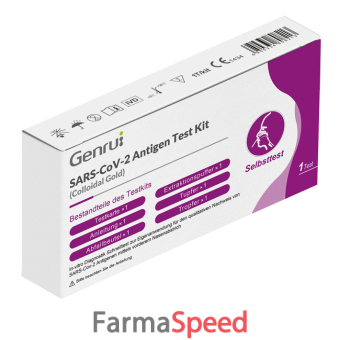 test antigenico rapido covid-19 genrui autodiagnostico determinazione qualitativa antigeni sars-cov-2 in tamponi nasali mediante immunocromatografia