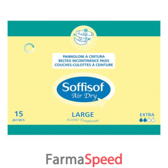 pannolone mutandina a cintura 2 gocce misura grande soffisof 15 pezzi