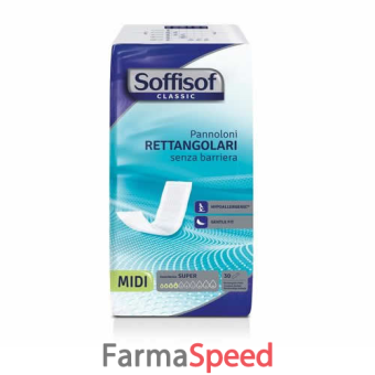 soffisof classic pannolone rettengolare senza barriera 30 pezzi