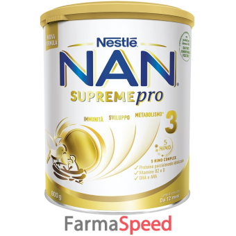 nestle' nan supreme pro 3 800 g