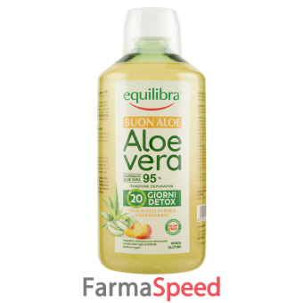 buon aloe vera 95% con succo di pesca concentrato 1 litro