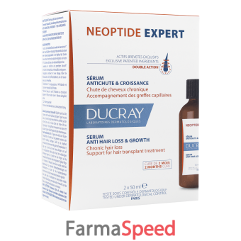 ducray neoptide expert siero anticaduta 2 pezzi da 50 ml