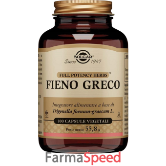 fieno greco solgar 100 capsule