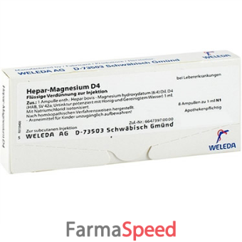 weleda hepar magnesium d4 8 fiale da 1 ml