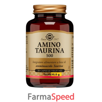 amino taurina 500 solgar 50 capsule vegetali