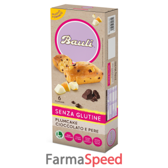 bauli plumcake cioccolato-pere 6x35 g