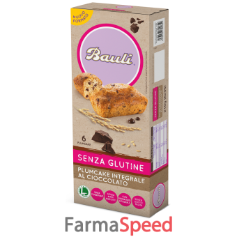 bauli plumcake integrale cioccolato 6x35 g