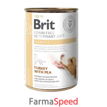 brit veterinary diet dog hepatic 400 g