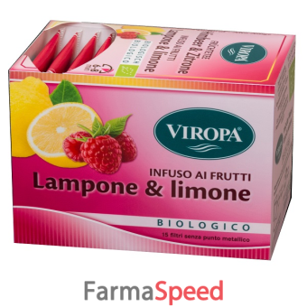viropa infuso lampone & limone bio 15 bustine da 2,7 g