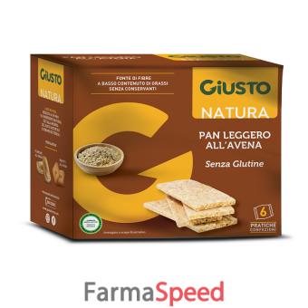 giusto senza glutine panleggero all'avena 6 confezioni da 25g