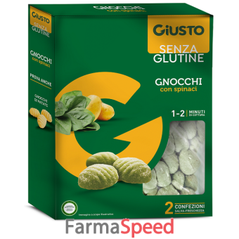 giusto senza glutine gnocchi spinaci 500 g