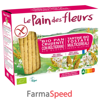 le pain des fleurs tartine tostate multicereali biologiche 150 g