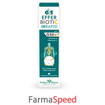 gse efferbiotic rapid 20 compresse