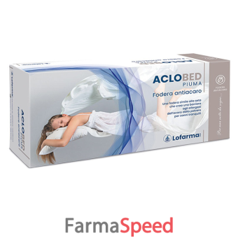 aclobed piuma piazza + federa 90x190x20