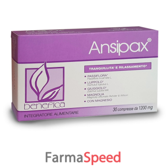 ansipax 30 compresse benefica