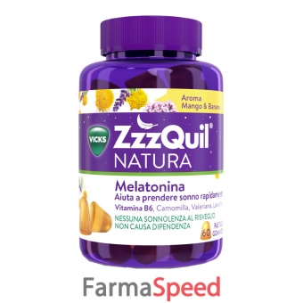 zzzquil natura mango & banana 60 pastiglie 