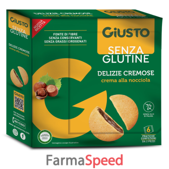 giusto senza glutine delizie cremose al cacao nocciola 180 g