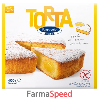 bononia dolci torta con crema senza glutine 400 g