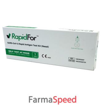 test antigenico rapido covid-19 rapidfor autodiagnostico determinazione qualitativa antigeni sars-cov-2 in tamponi nasali mediante immunocromatografia