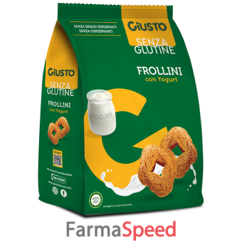 giusto senza glutine frollini yogurt 250 g