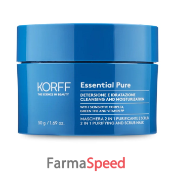 korff essen maschera purificante scrub 50 ml